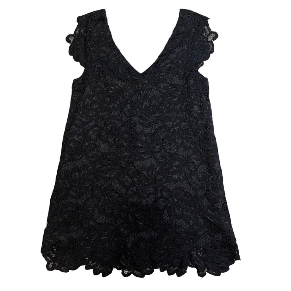 BB Dakota Black Jacqueline Lace Mini Shift Dress NWT - Picture 2 of 3